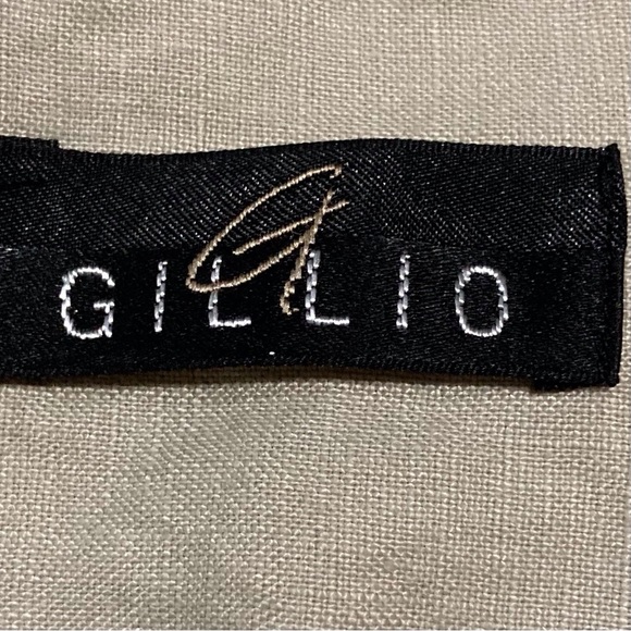 GILLIO 100% Linen Men's Casual Button Down Shirt - Beige - Picture 9 of 14